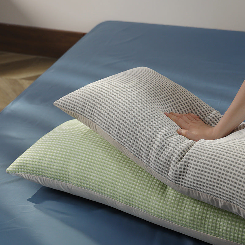 Breathable waffle structure lumbar pillow with removable cover Kalsten
