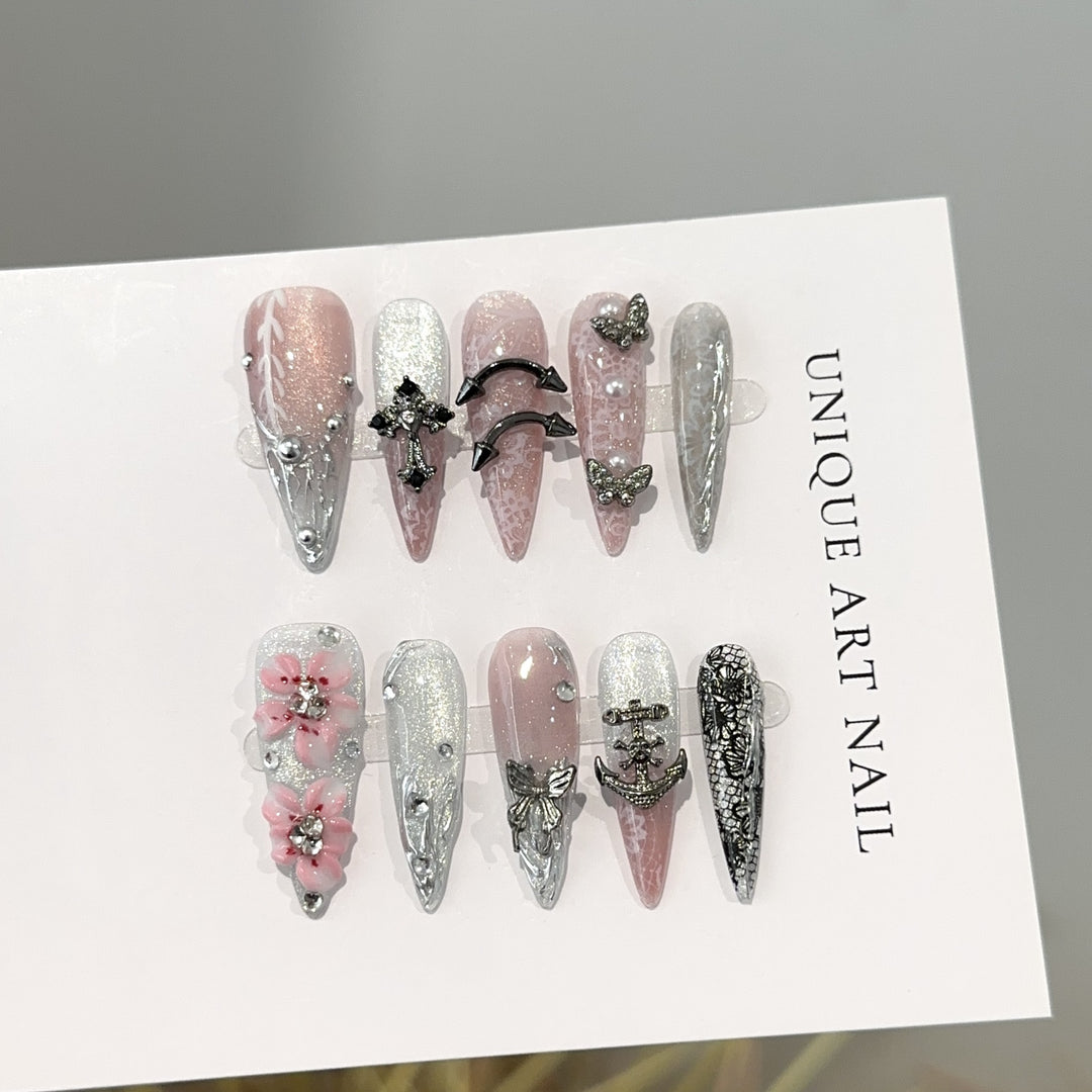 Decorative Press-On Nail Set