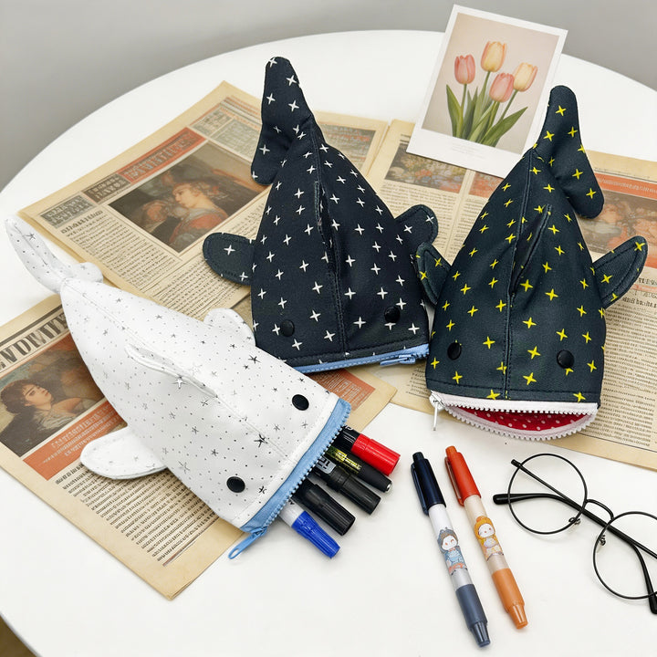 Plush Shark-Shaped Pencil Case Kalsten