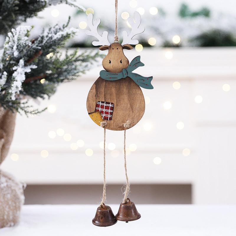 Wooden Reindeer Hanging Ornament
