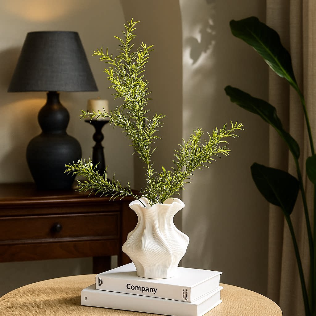 Artistic Textured Ceramic Vase