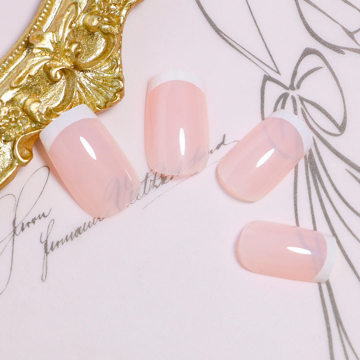 Elegant French Tip Press-On Nails Set Kalsten