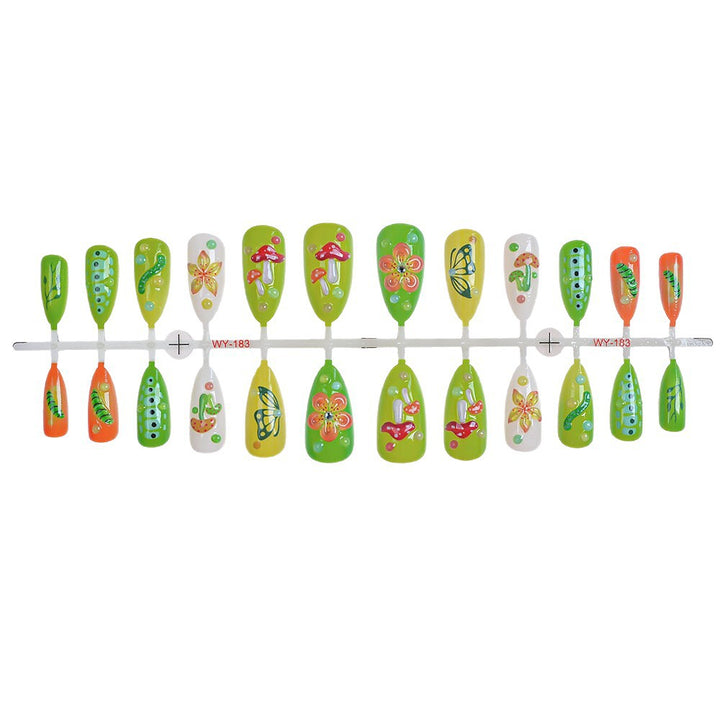 Creative Nature-Themed Press-On Nails Kalsten