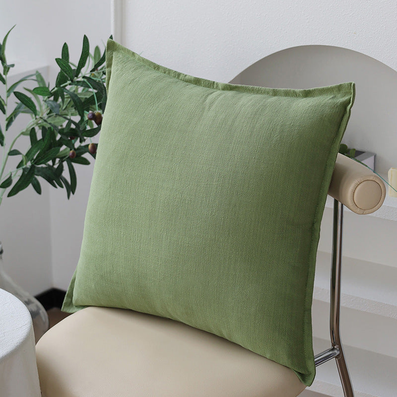 Square pillowcase made of soft linen-cotton blend with hotel-like appearance and hidden zipper Kalsten