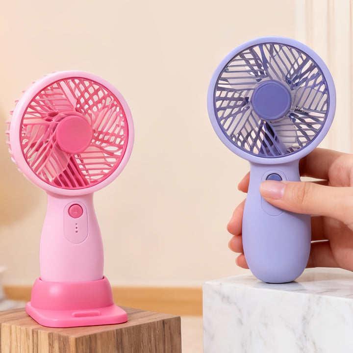 Women's Portable Table Fan with USB Charging Function and Adjustable Tilt Angle Kalsten