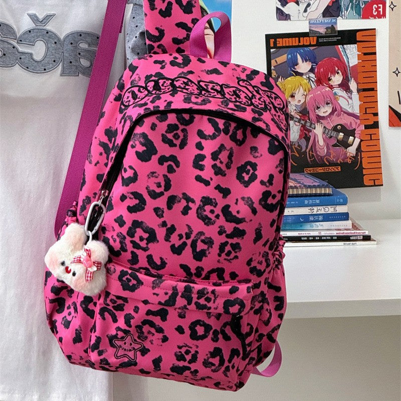 Fashion-Forward Leopard-Print Backpack Kalsten
