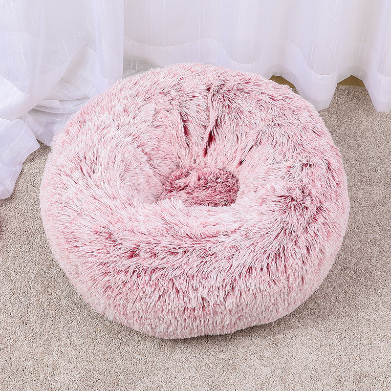 Women Round Plush Pet Bed Kalsten