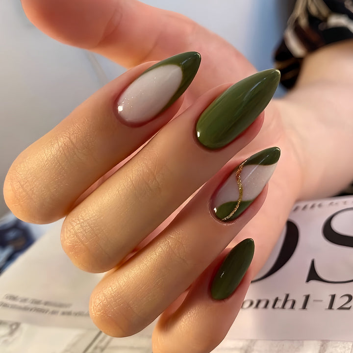 Elegant Stiletto Press-On Nail Art Kalsten