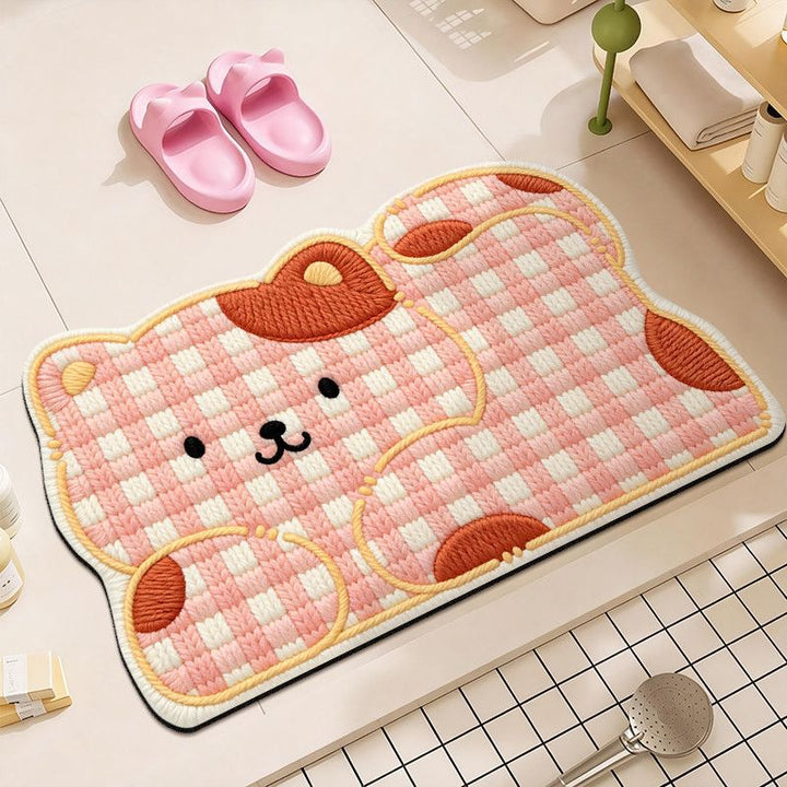 Cute Plush Bear Bath Mat Kalsten