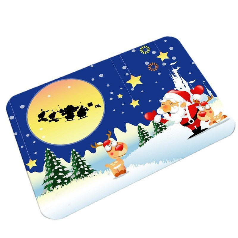 Festive Holiday-Themed Bath Mat Kalsten