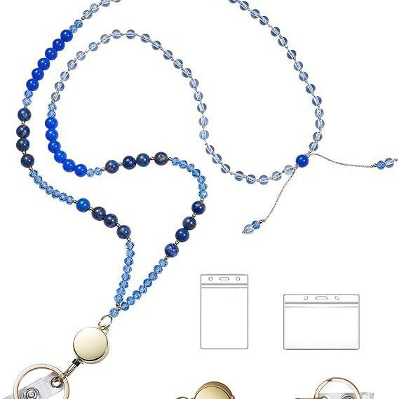 Beaded Eyewear Lanyard with Retractable Clip Kalsten