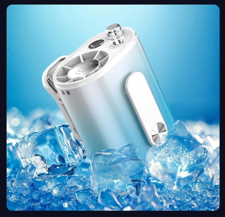 Unisex portable personal evaporative air cooler with ice compartment, USB charging function and clampable stand Kalsten