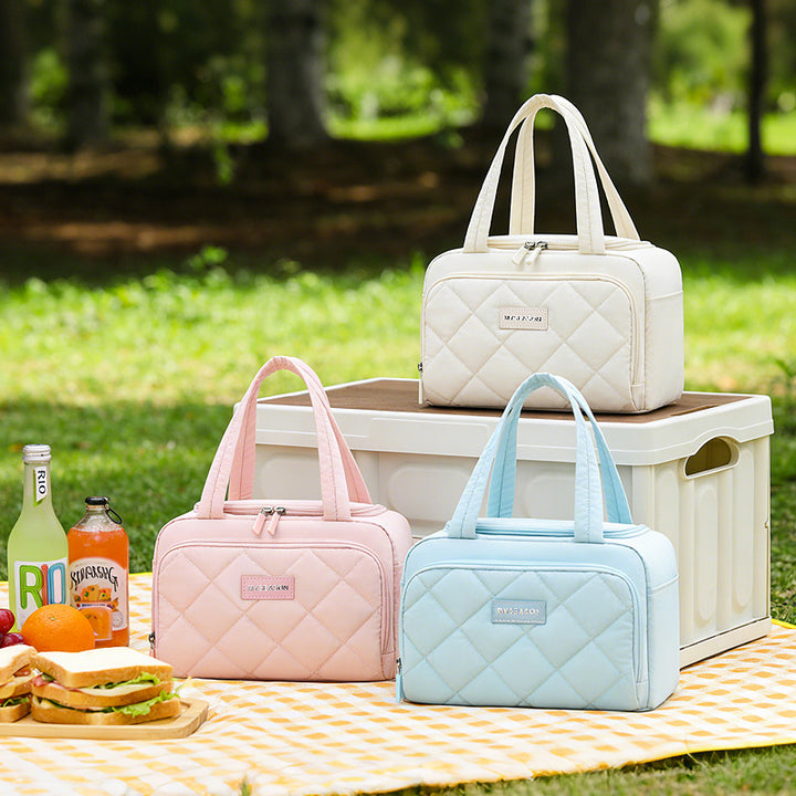 Insulated Quilted Lunch Cooler Bag Kalsten