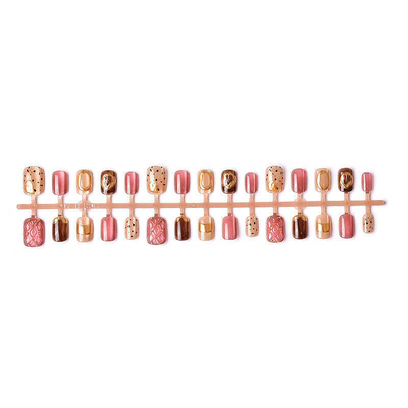 Artistic Textured Press-On Nail Set Kalsten