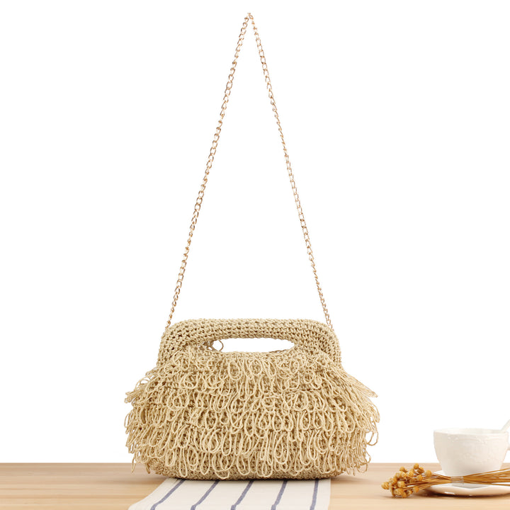 Designer handbag with intertwined macramé structure Kalsten