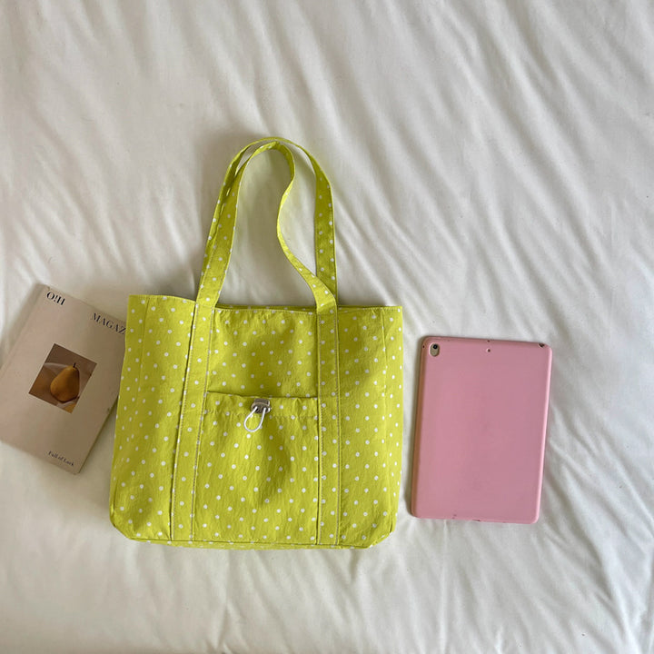 Versatile Polka Dot Tote Bag