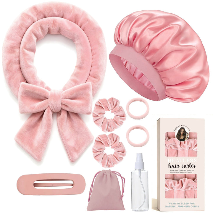 Heatless Satin Hair Curling Set