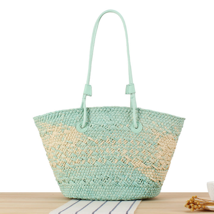 Braided beach bag with elegant gradient Kalsten