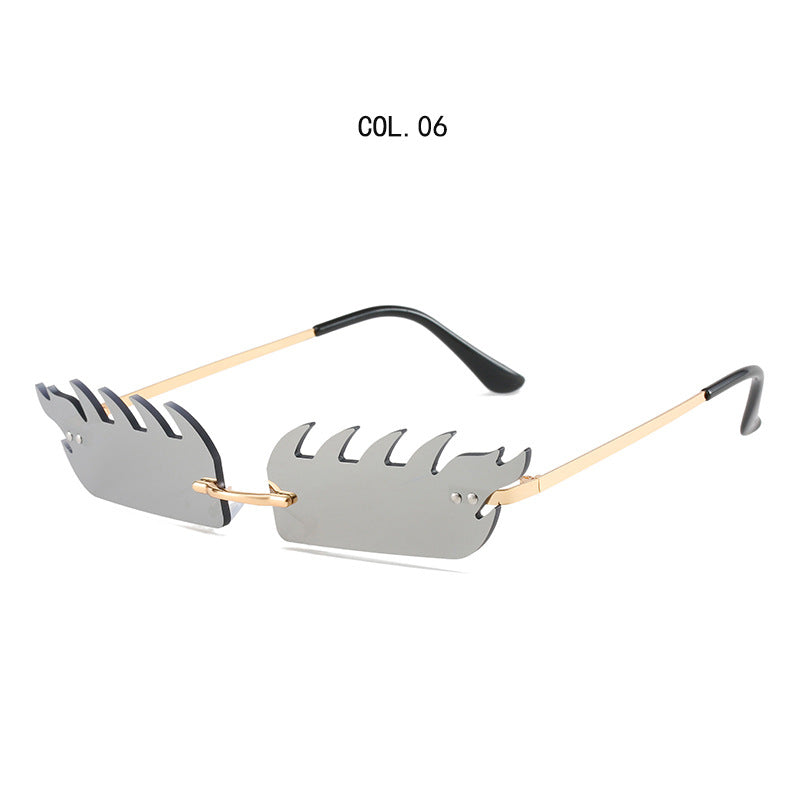 Edgy Artistic Shield Sunglasses
