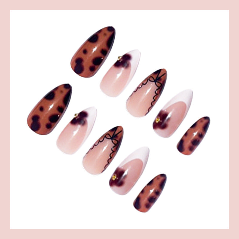 Artificial nail set with elegant spot design Kalsten