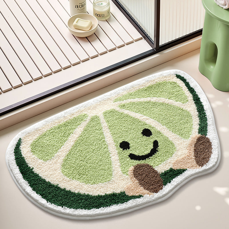 Cute dessert-themed bath mat