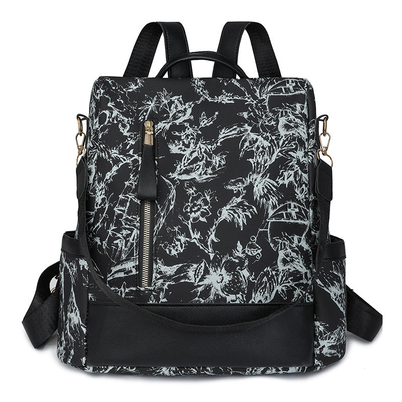 Stylish Floral Print Backpack