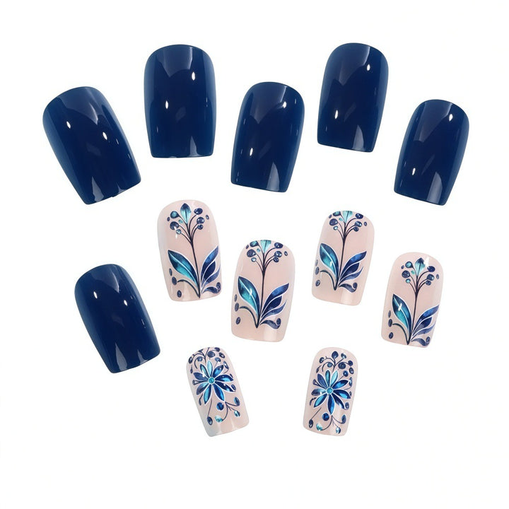 Artificial nails with floral details Kalsten