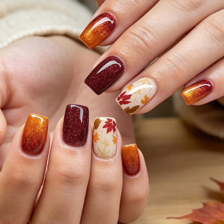Autumn-Inspired Nail Art Enhancements Kalsten