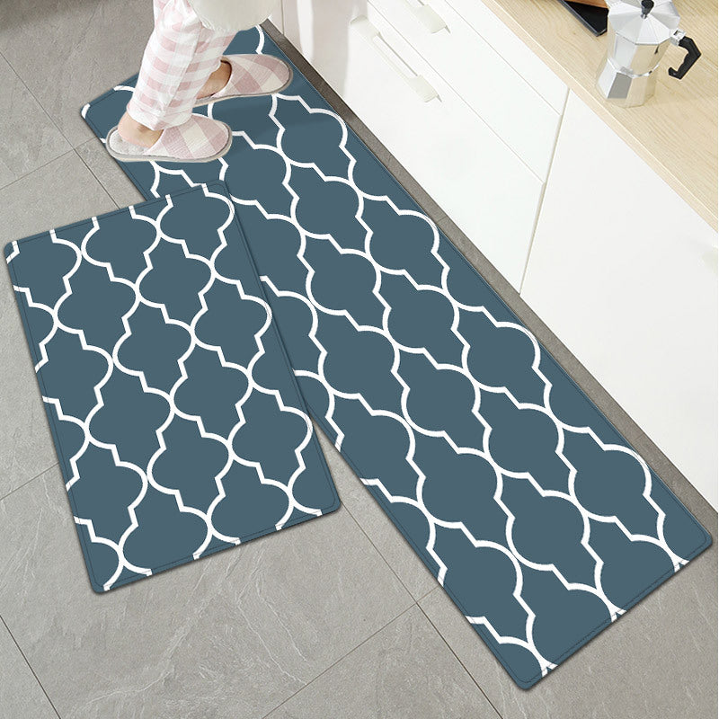 Elegant Textured Kitchen Mat Set Kalsten