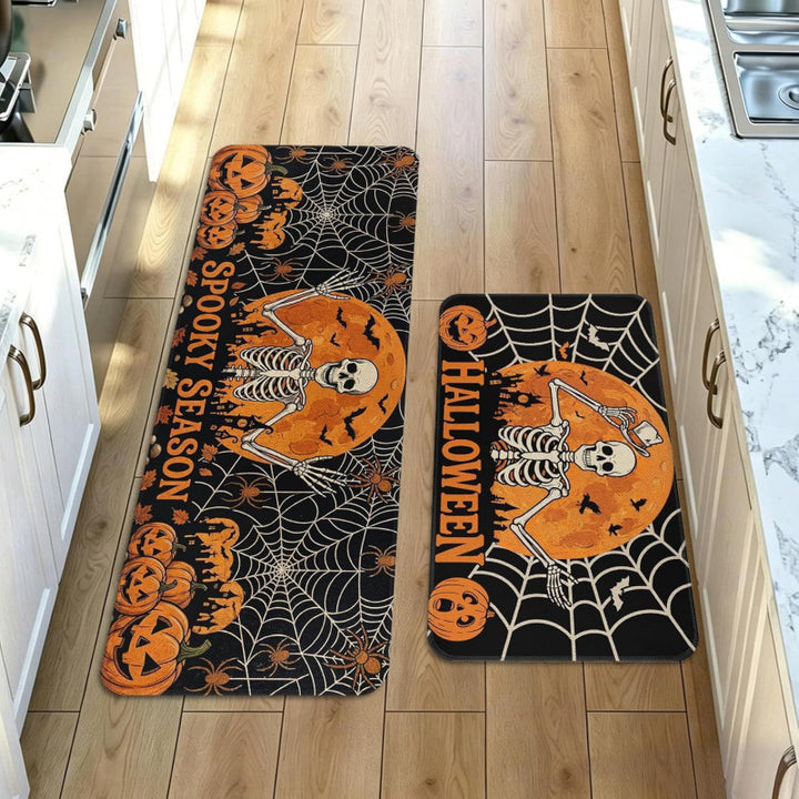 Floral Patterned Kitchen Runner Mat