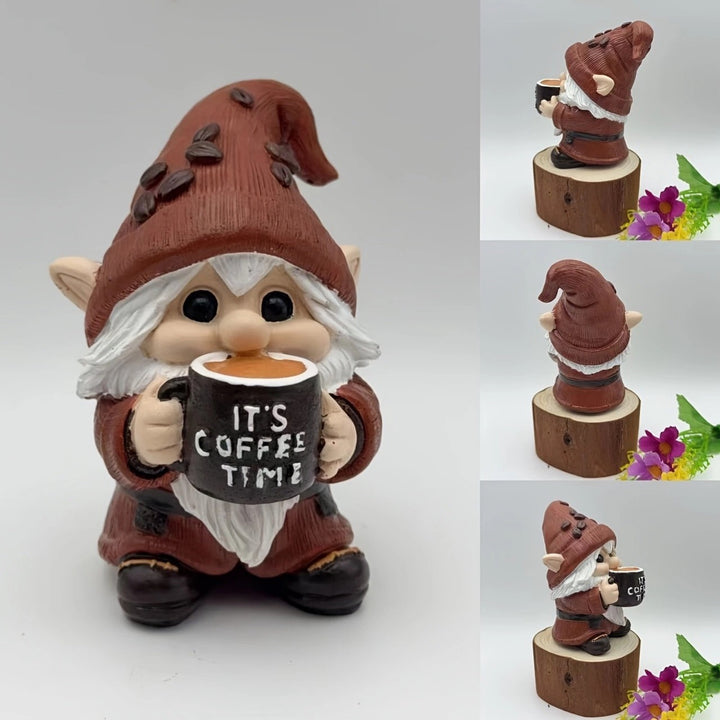 Decorative Coffee Drinking Christmas Figure Kalsten