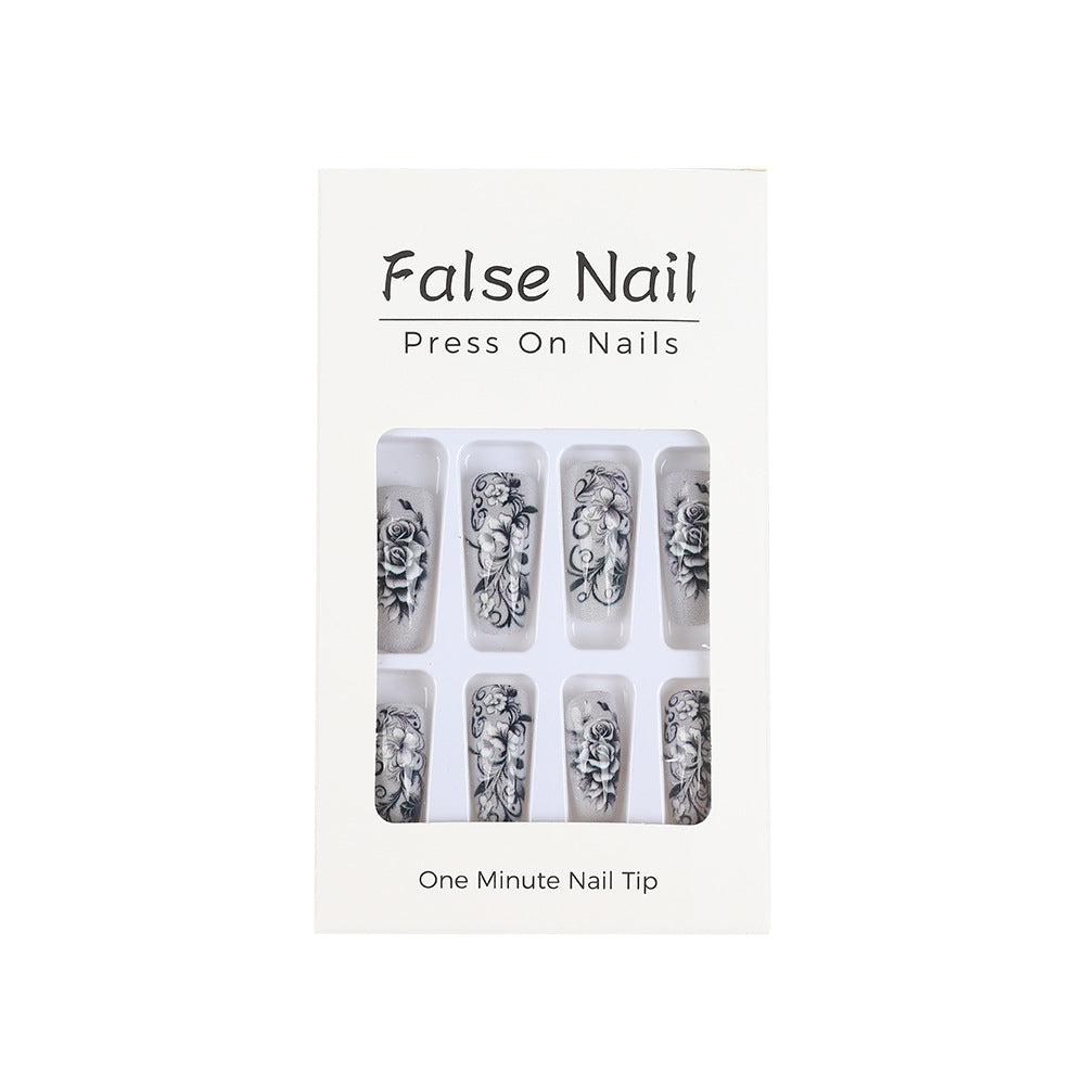 Artificial nails with floral designs Kalsten