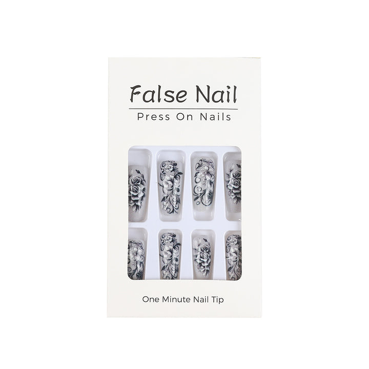 Artificial nails with floral designs Kalsten