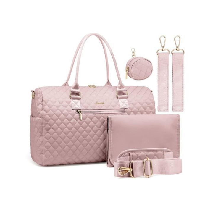 Sophisticated Quilted Travel Tote Set Kalsten