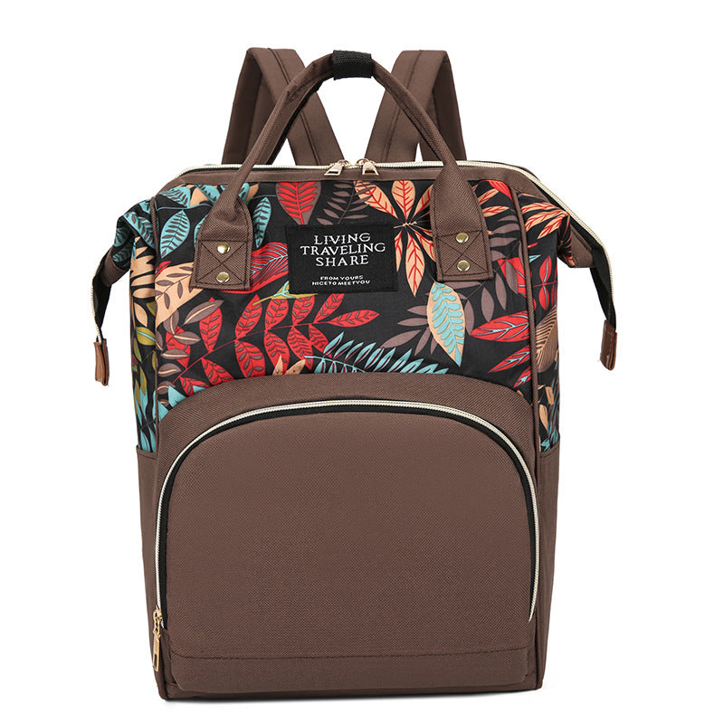 Floral Print Multi-Functional Backpack Kalsten