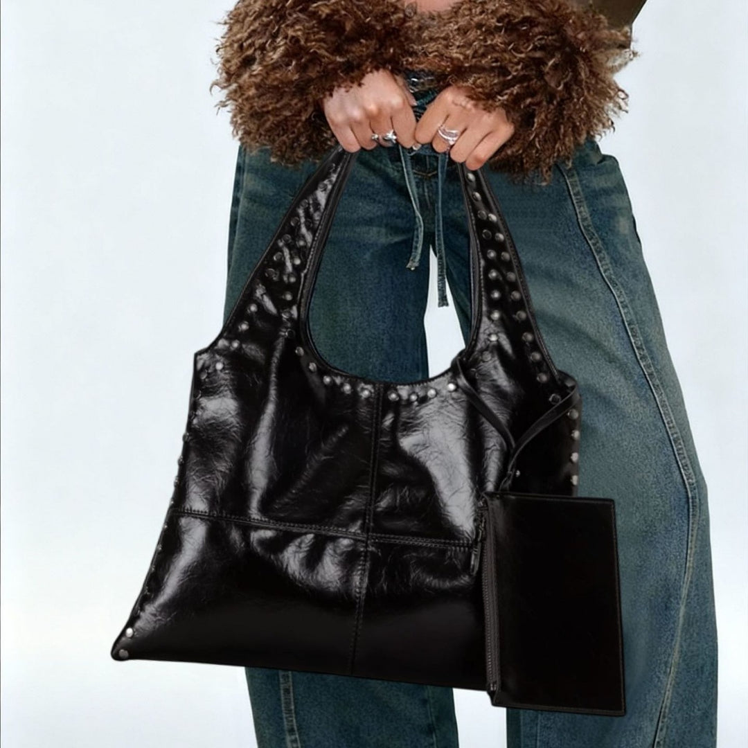 Sleek Multi-Pocket Tote Bag