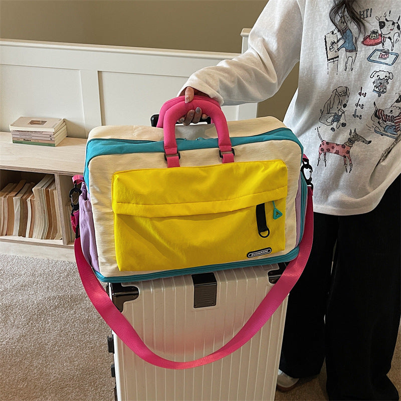 Colorful Multi-Pocket Travel Duffle Bag Kalsten