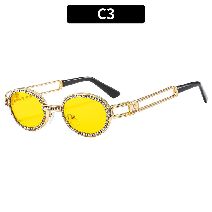 Decorative Crystal-Accented Sunglasses