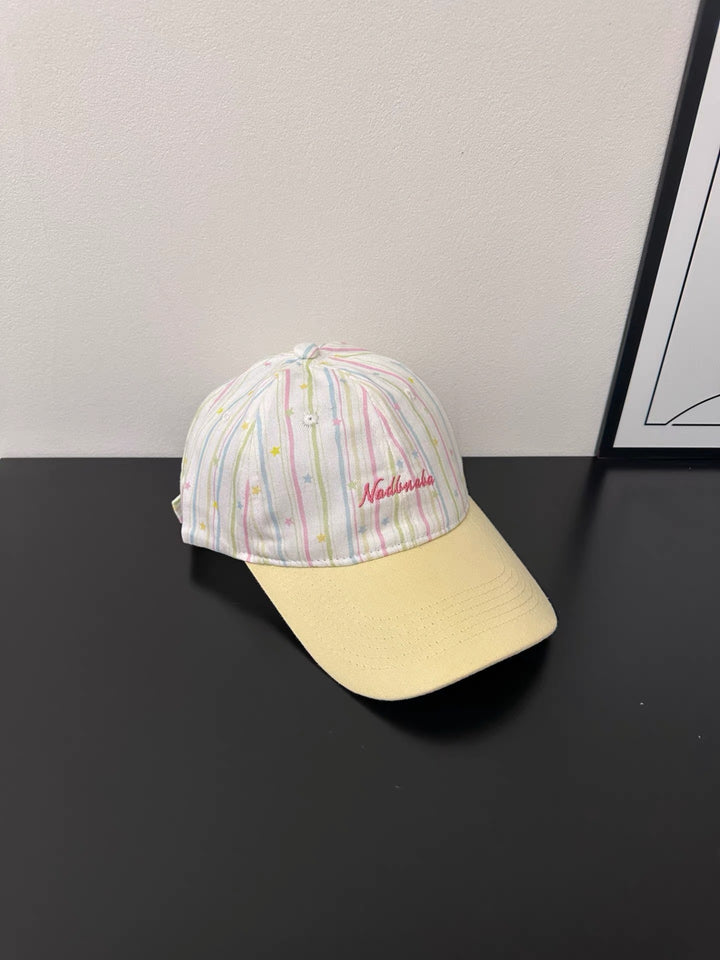 Fun Striped Cotton Sun Cap