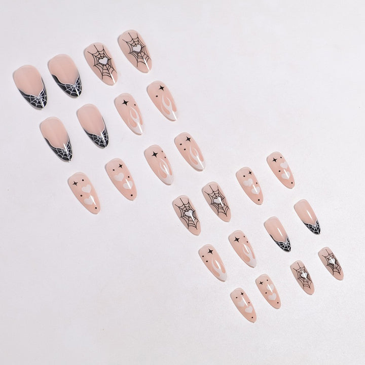Artistic Halloween-Themed Press-On Nail Art Kalsten 1789805114
