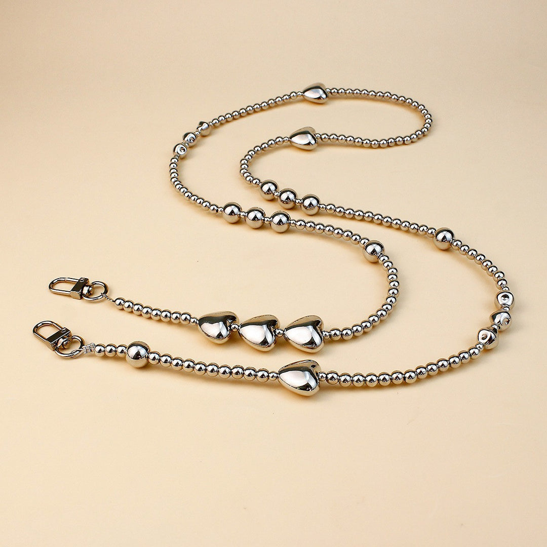 Heart-Designed Beaded Eyewear Chain Kalsten
