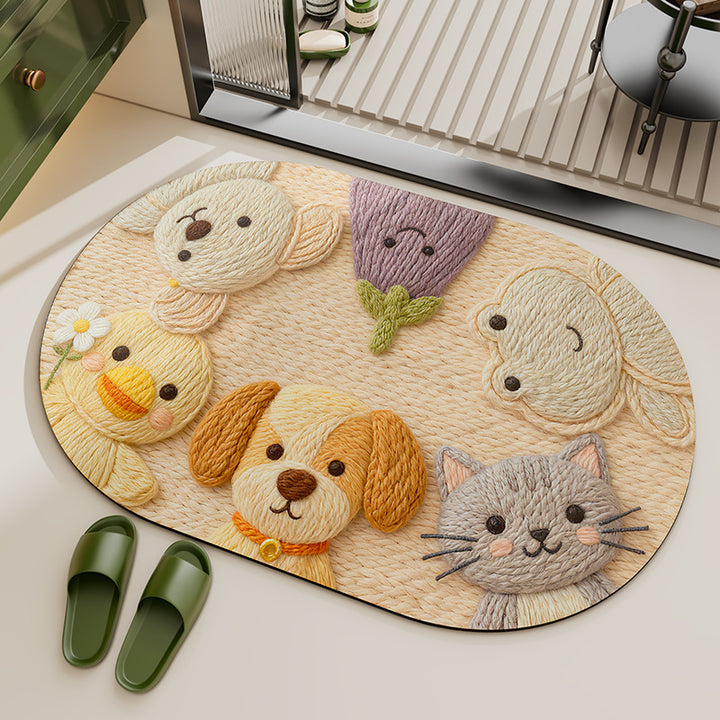 Playful Animal-Themed Area Rug