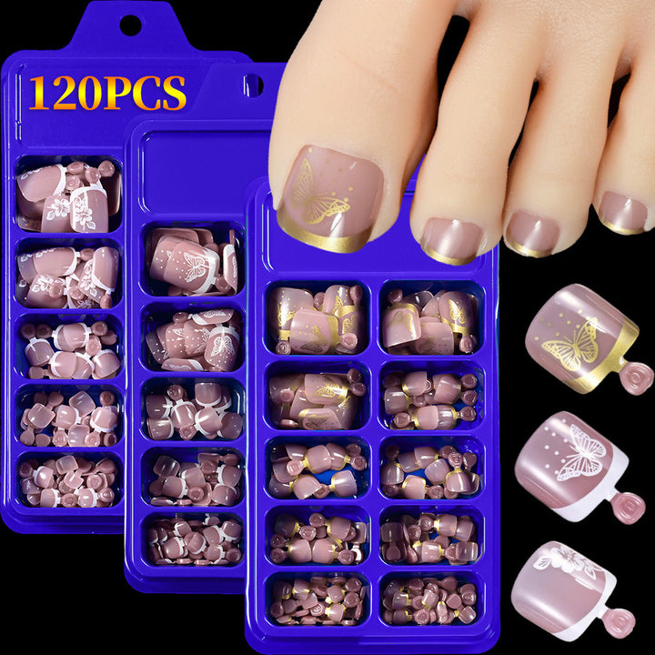 Floral Articulate Press-On Toenail Set Kalsten