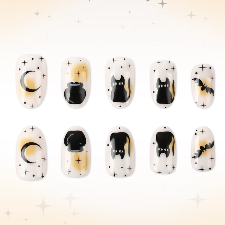 Halloween-Themed Nail Art Design Kalsten