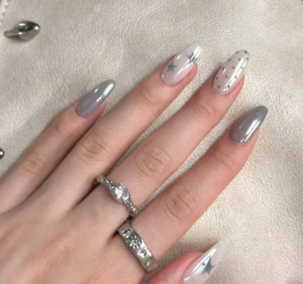 Artistic Heart Pattern Nail Art Extensions Kalsten