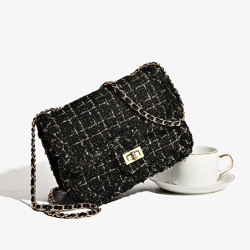 Elegant Tweed Crossbody Bag Kalsten