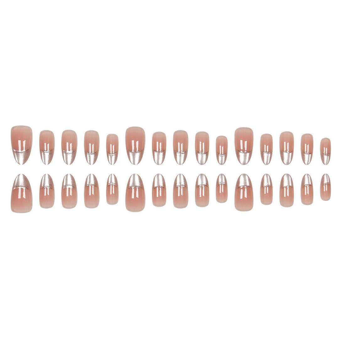 Elegant Stiletto Press-On Nails with Pearlescent Finish Kalsten