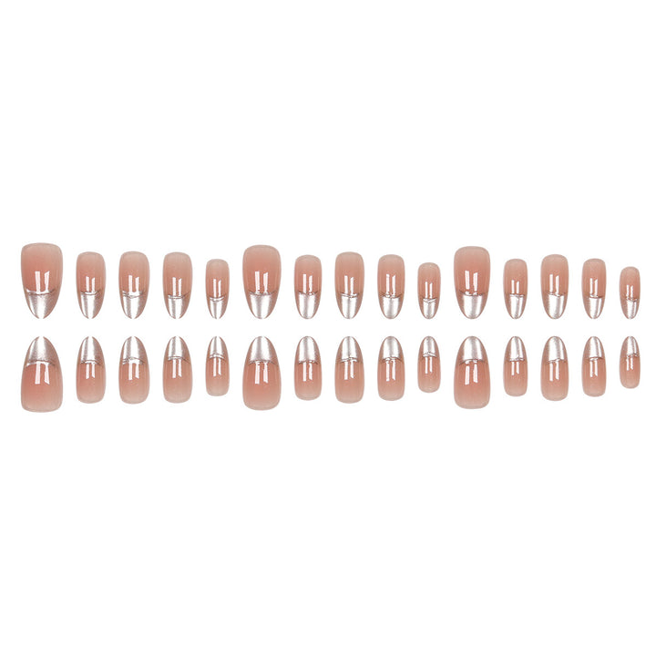 Elegant Stiletto Press-On Nails with Pearlescent Finish Kalsten