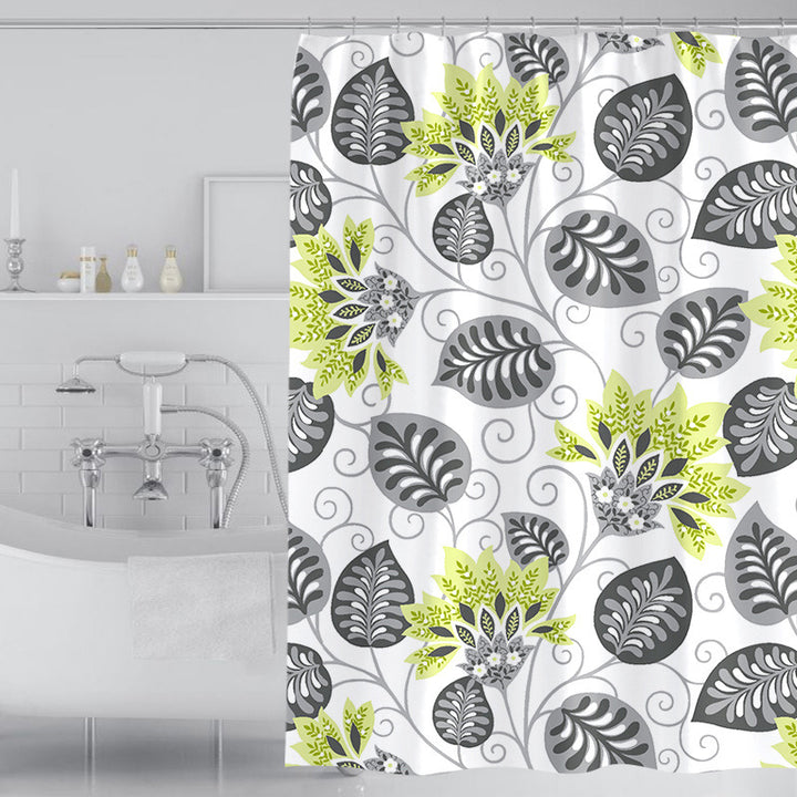 Women's Elegant Floral Shower Curtain Kalsten