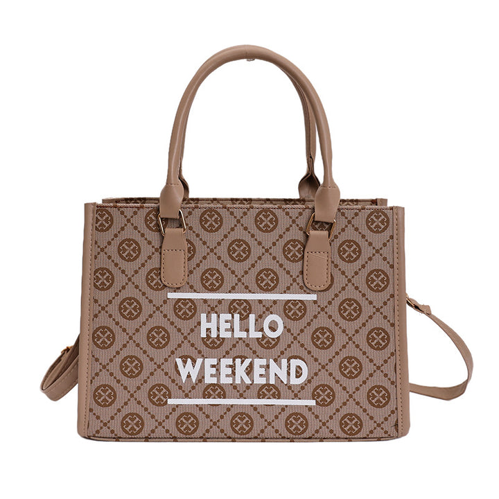 WoStylish Canvas Weekend Tote Bag Kalsten